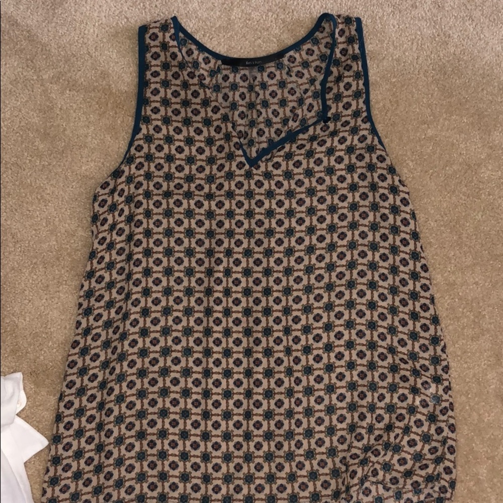fun 2 fun Chiffon Tank Top